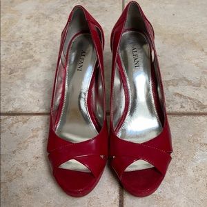 Red Open Toe Heels